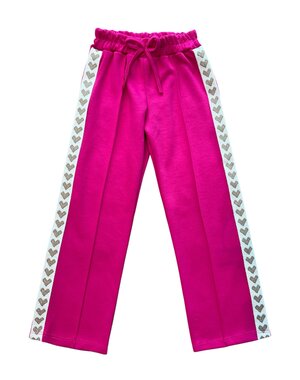  Soho Sporty Heart Pants - Fuchsia/Gold