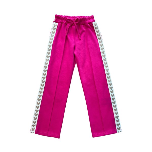 Soho Sporty Heart Pants - Fuchsia/Gold