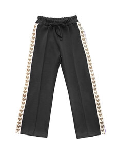  Soho Sporty Heart Pants - Black/Gold