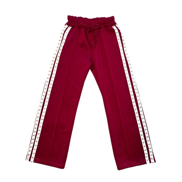 Double Loved Pants - Bordeaux/Gold