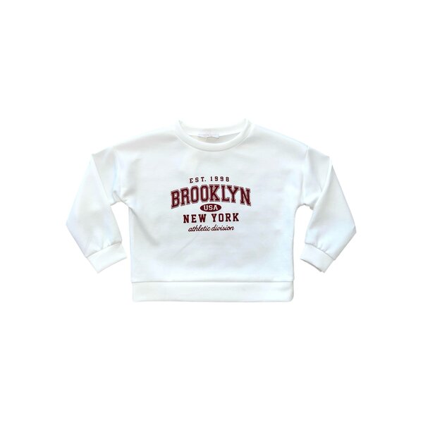 Brooklyn Sweater - White/Bordeaux