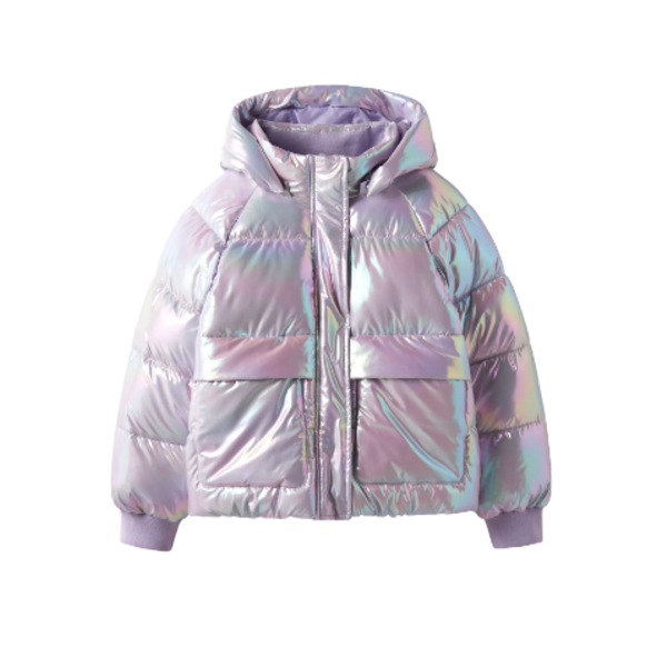 Name It - NKFMALAN PUFFER JACKET FOIL - LILA