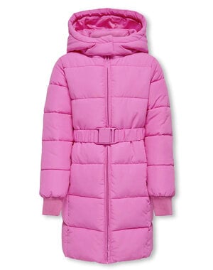  ONLY - KOGMAGGI LIFE BELT HOOD PUFFR JACKET - FUCHSIA