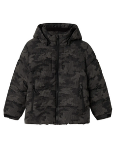 Name It - NKMMETER PUFFER REFLECTION JACKET  - Black/Antracite