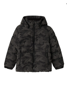  Name It - NKMMETER PUFFER REFLECTION JACKET  - Black/Antracite