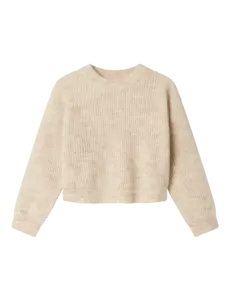 NAME IT Name it NKF Holly Short Knit Sweater - Beige