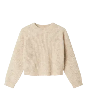 NAME IT Name it NKF Holly Short Knit Sweater - Beige