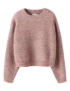 NAME IT Name it NKF Holly Short Knit Sweater - Mauve Pink