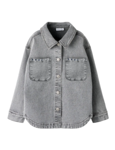 NAME IT Name it - NKF Everlyn Blouse - Light Grey Denim