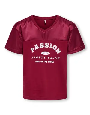 ONLY GIRLS Only - KOG Lulup Passion Sporty Top - Bordeaux