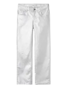 NAME IT Name it - NKFROSE Straight Metallic Coated Pants - Silver