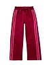  Double Striped Pants - Bordeaux Red/Pink