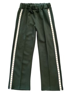Single Loved Pants - Army Green/Gold