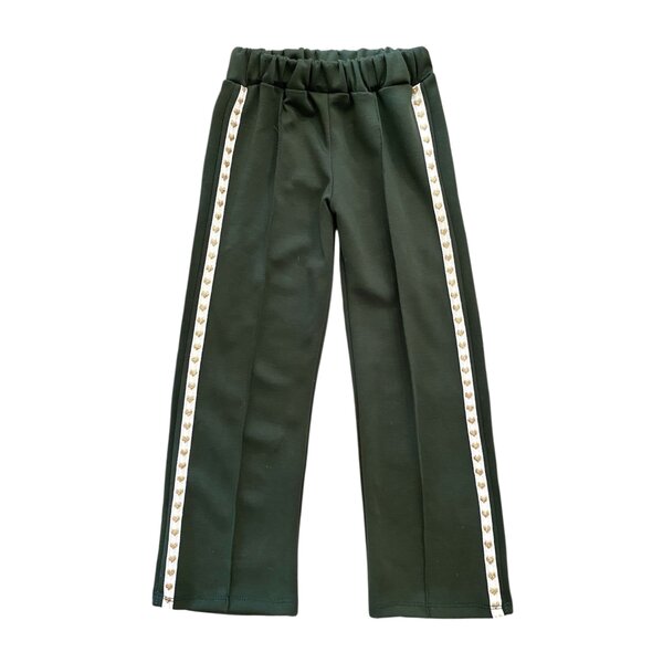 Single Loved Pants - Army Green/Gold