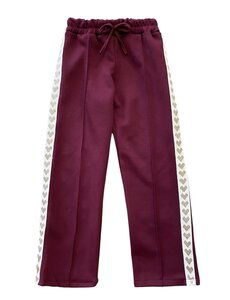 Soho Sporty Heart Pants - Bordeaux/Gold