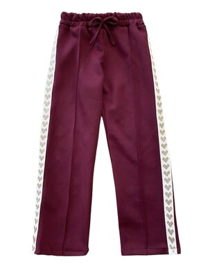  Soho Sporty Heart Pants - Bordeaux/Gold
