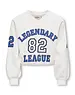 ONLY GIRLS Only - KOG Coletta V-Neck 82 Print Sweater - White/Blue