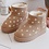 Winter Boots Daisies - Beige (Flower)