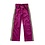 Soft Leopard Border Pants - Magenta