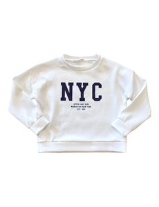 NYC Sweater - White/Navy