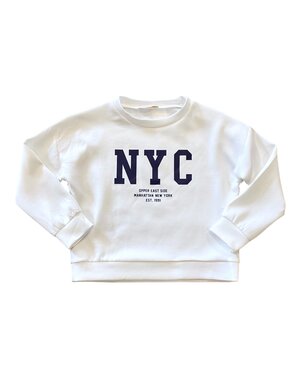  NYC Sweater - White/Navy