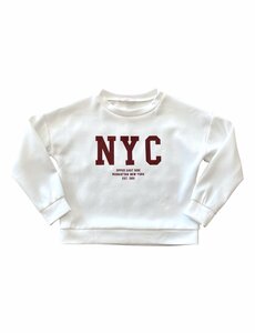 NYC Sweater - White/Bordeaux