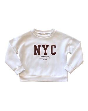  NYC Sweater - White/Brown