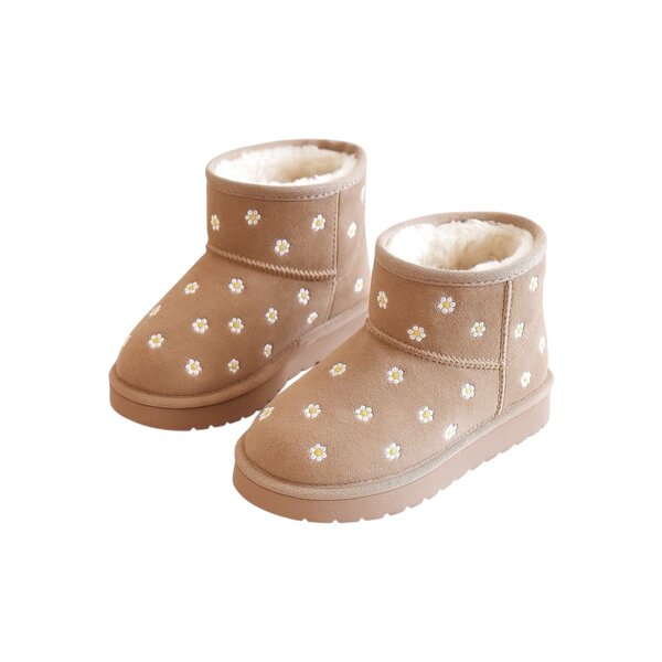 Winter Boots Daisies - Beige (Flower)