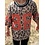Sporty Sparkle Leopard Top - Brown/Red