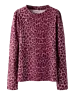 NAME IT Name it - NKF Nuni Leopard Top - Bordeaux Grape