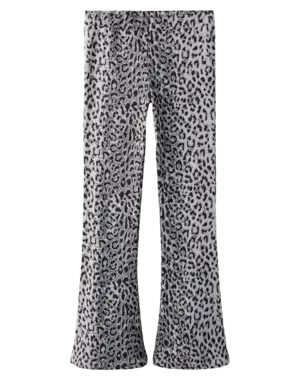 NAME IT Name it - NKF Nuni Leopard Bootcut Flared - Grey/Black
