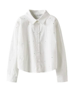 NAME IT Name it - NKFRHING Sparkle Blouse - White