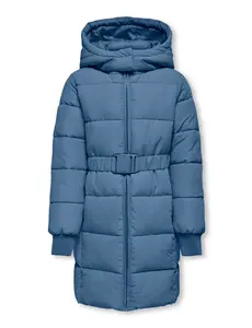 ONLY GIRLS ONLY - KOGMAGGI LIFE BELT HOOD PUFFR JACKET - Blue
