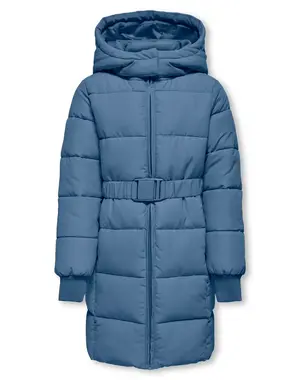 ONLY GIRLS ONLY - KOGMAGGI LIFE BELT HOOD PUFFR JACKET - Blue