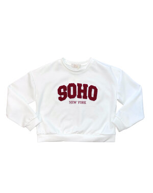 SOHO Sweater - White/Bordeaux