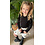 Name It - NMFODINA Sweat Heart Skirt - Beige/Black