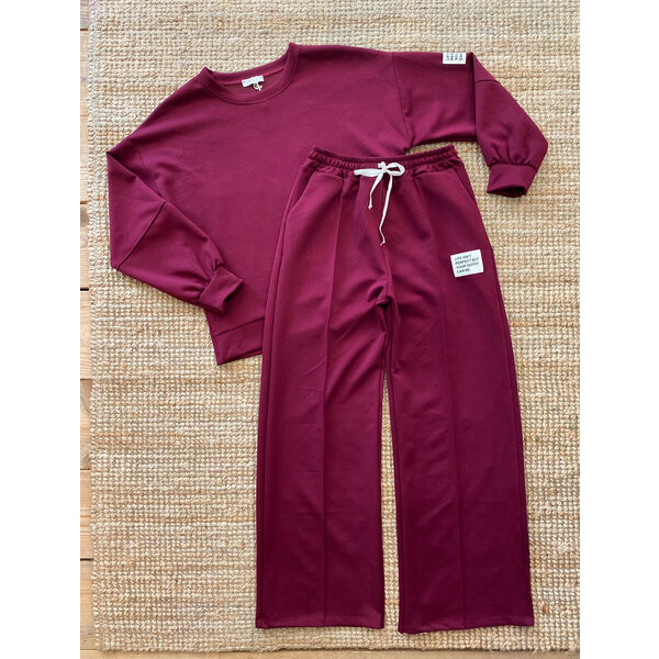 Mommy Musthave Jog Set - Bordeaux
