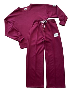  Mommy Musthave Jog Set - Bordeaux