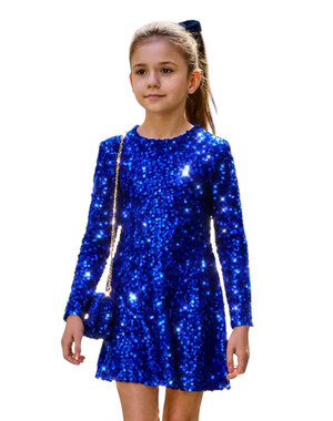  Party Sparkle Dress - Kobalt/Kobalt