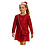 Party Sparkle Dress - Red/Red
