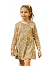  Party Sparkle Dress - Champagne/Gold