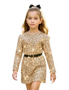 Most Sparkle Dress & Belt - Champagne/Gold