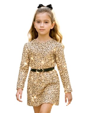  Most Sparkle Dress & Belt - Champagne/Gold