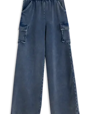 4PRESIDENT 4PRESIDENT - Maxim Jogg Wide Pants - Blue Denim Wash