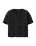 NAME IT Name It - NKF Ruaja Nreg Top - Black/Silver Dots