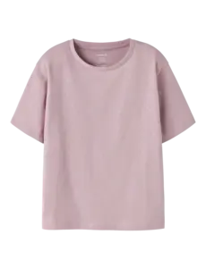 NAME IT Name It - NKF Ruaja Nreg Top - Powder Pink/Silver Dots