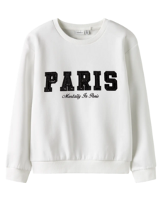 NAME IT Name It - NKF Retta Nreg Paris Sweater - Bright White/Black