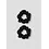 Name it - NKF Glitter 2P Hairelastics Scrunchies - Black/Silver