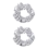 NAME IT Name it - NKF Glitter 2P Hairelastics Scrunchies - Silver/Silver