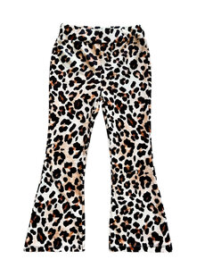 Velvet Leopard Flared - Beige/Black